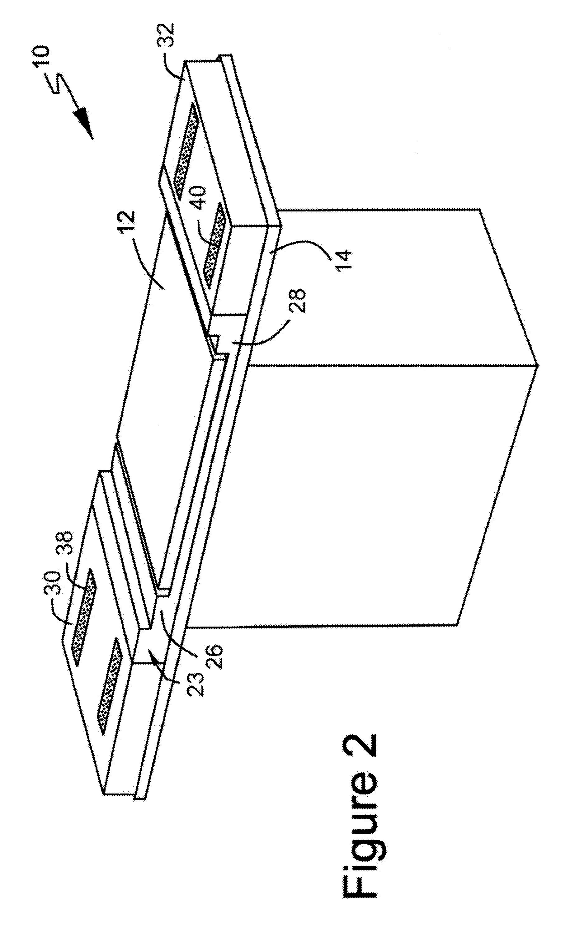 Surgical guidance system with low interference metal support structure