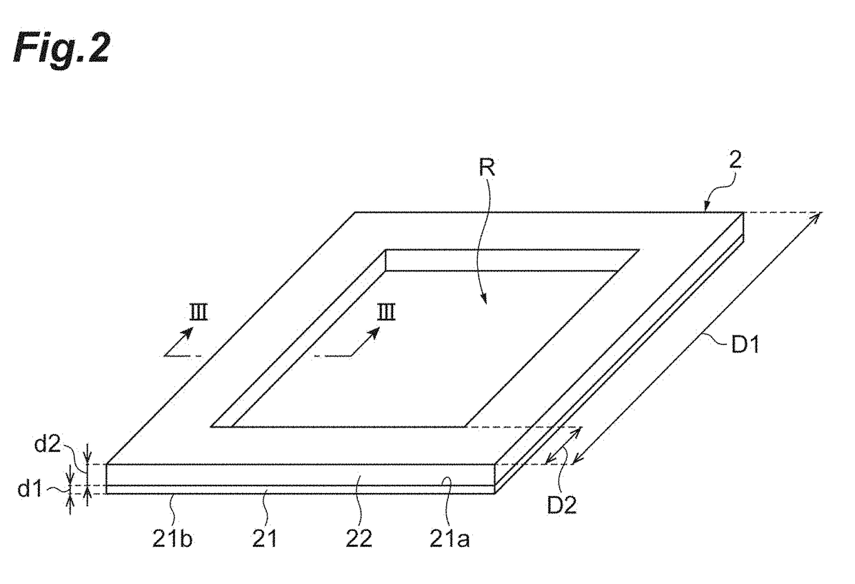 Sample supporting body and method of manufacturing sample supporting body