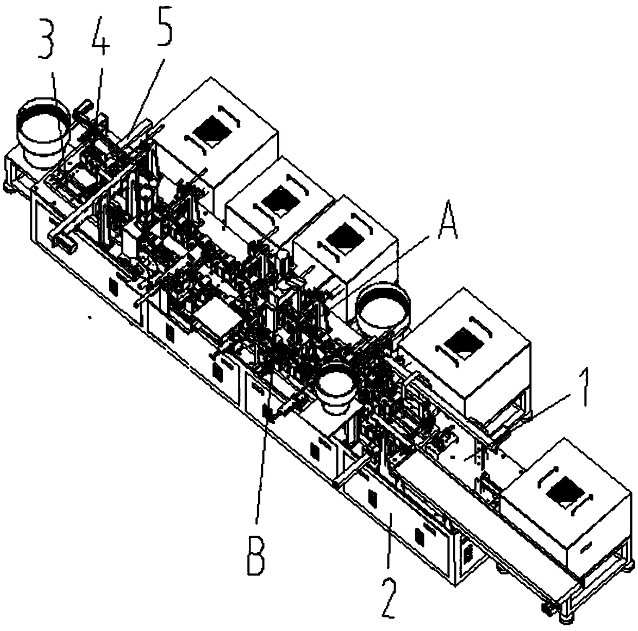 Assembly mechanism of glass bead gear shaft oiler