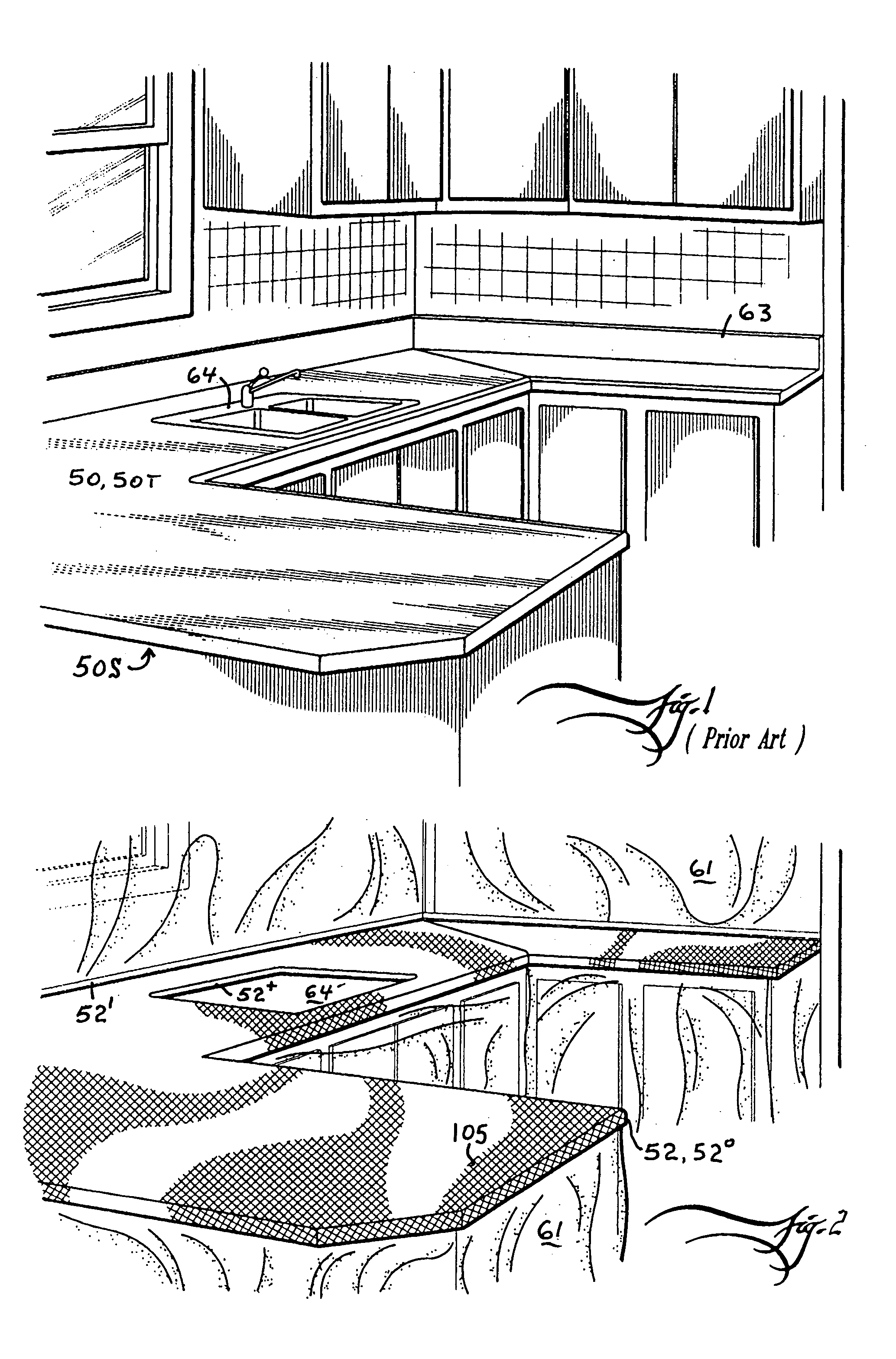Method of remodeling a countertop