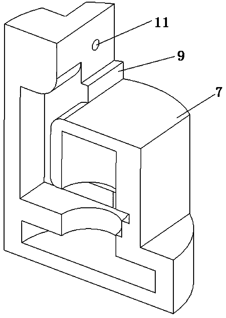 Hall proximity switch structure