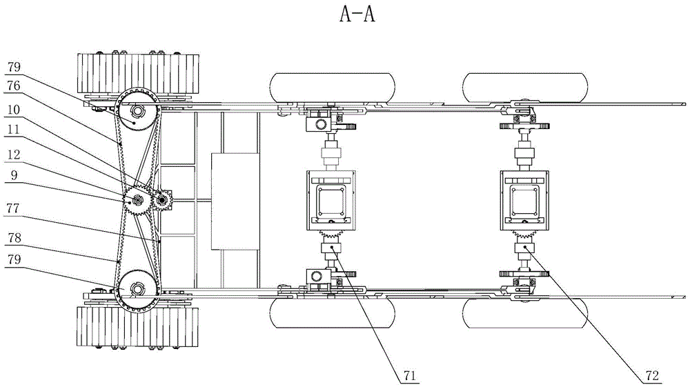 Sampling robot walking mechanism