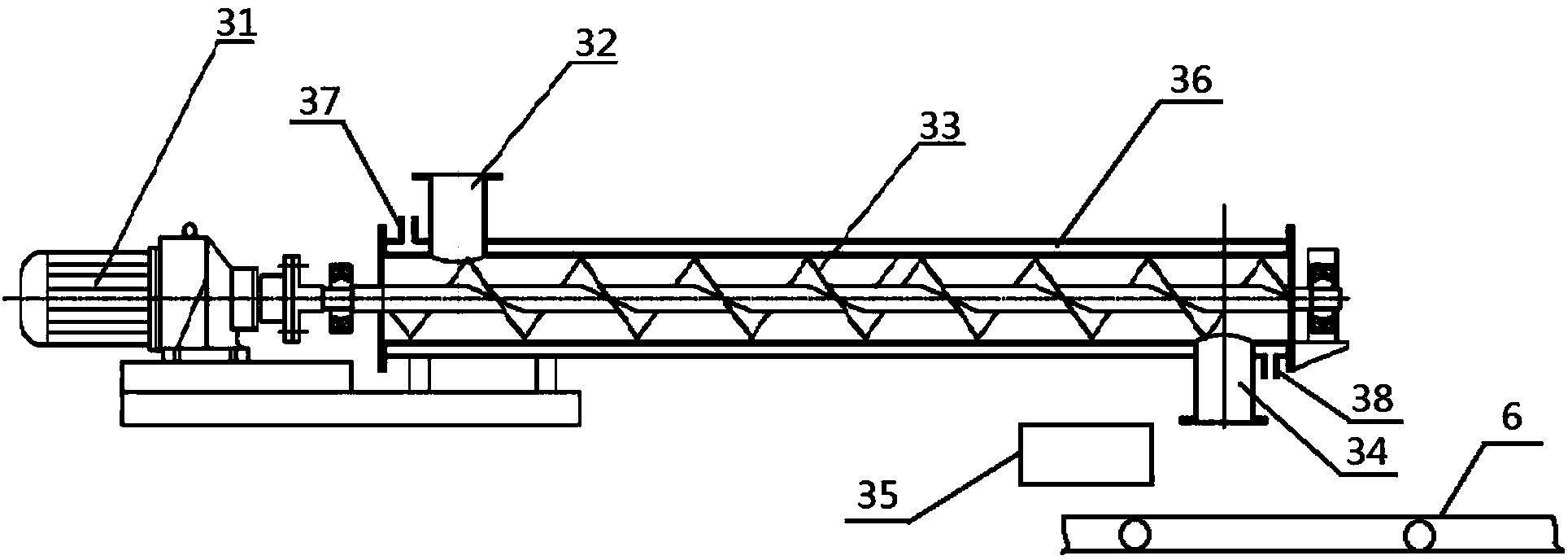 Soil thermal desorption treatment system with discharge dust removal function