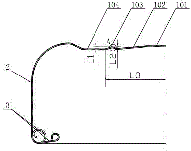 A claw-type twist-off cap with a safety button structure