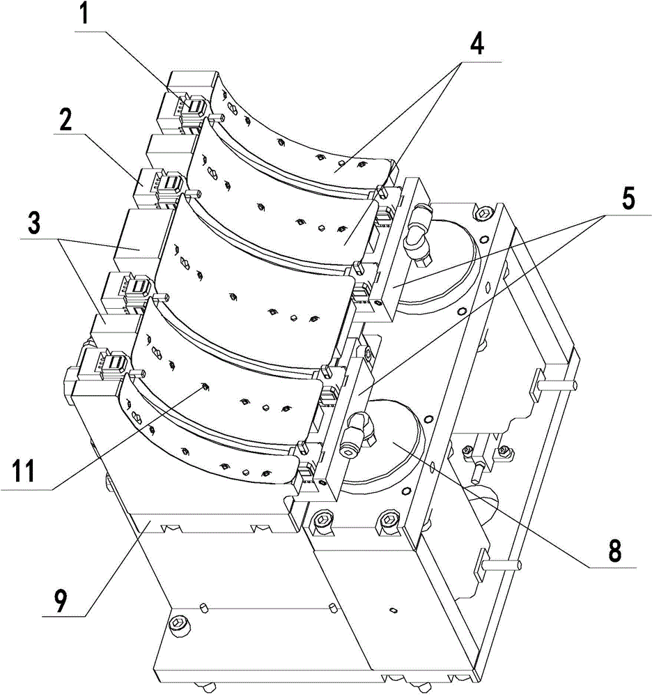 Special-shaped member turnover device and turnover device thereof