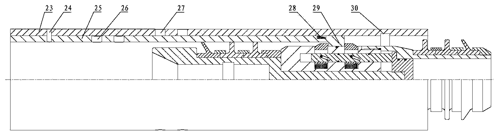 Sliding sleeve opening and closing device