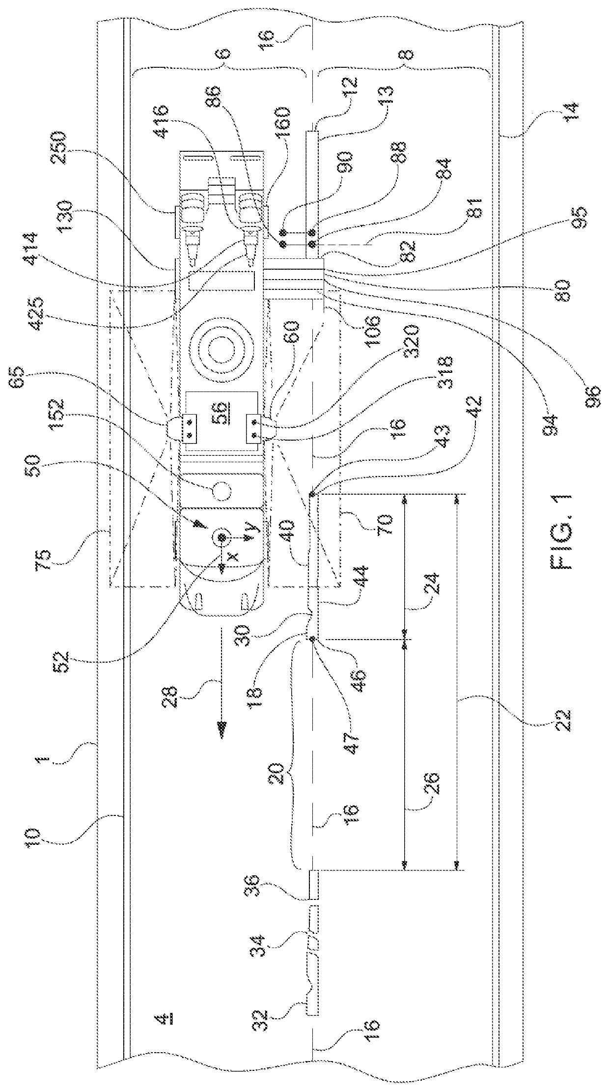 Machine learning network based carriage control apparatus for maintenence striping