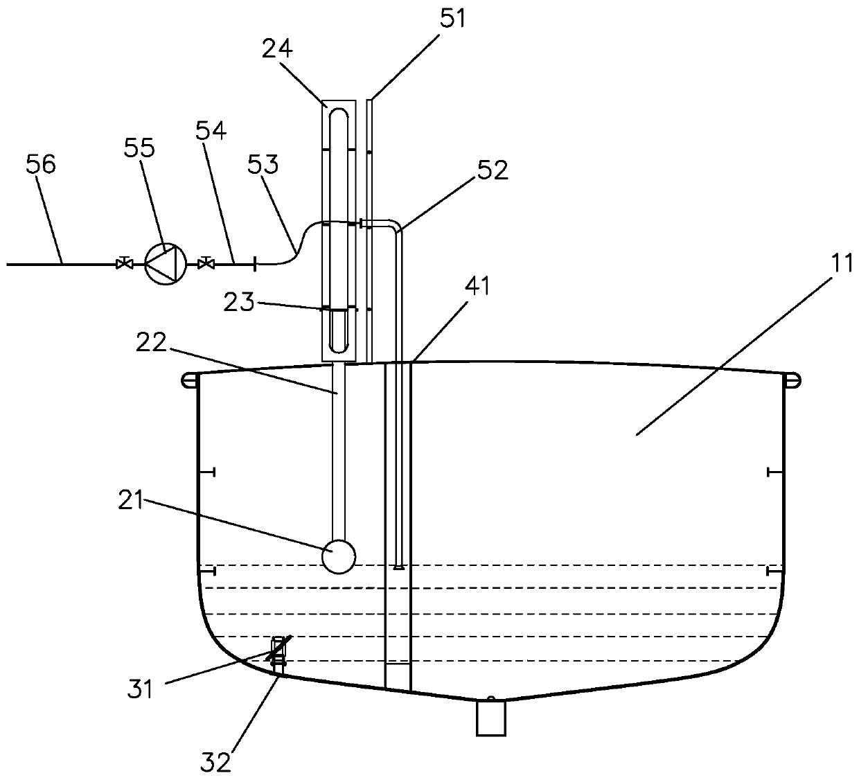 Water circulation type fishing vessel