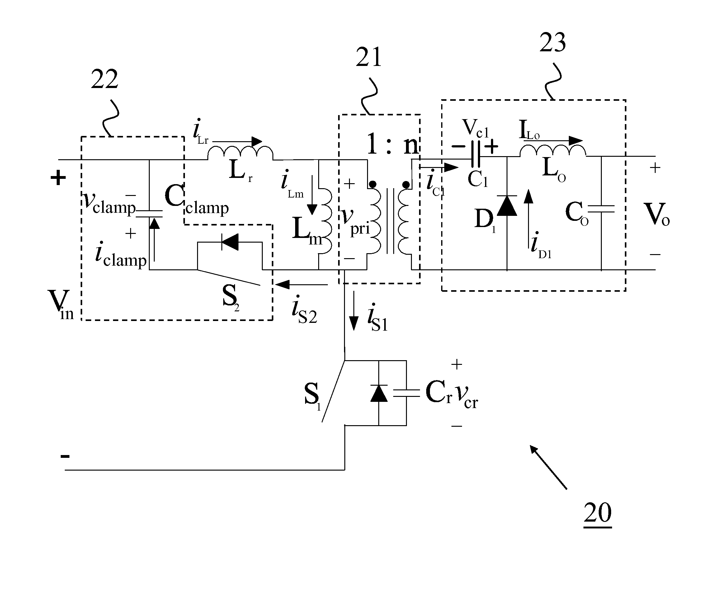 Voltage Converting Circuit of Active-Clamping Zero Voltage Switch