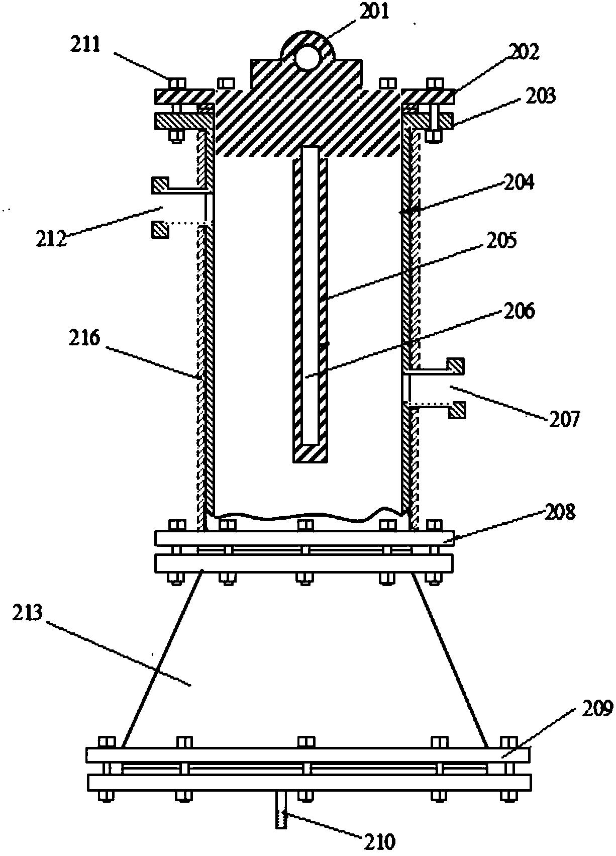 Negative pressure cleaning system for the cooler of the vacuum system of the auxiliary extruder of the film production line