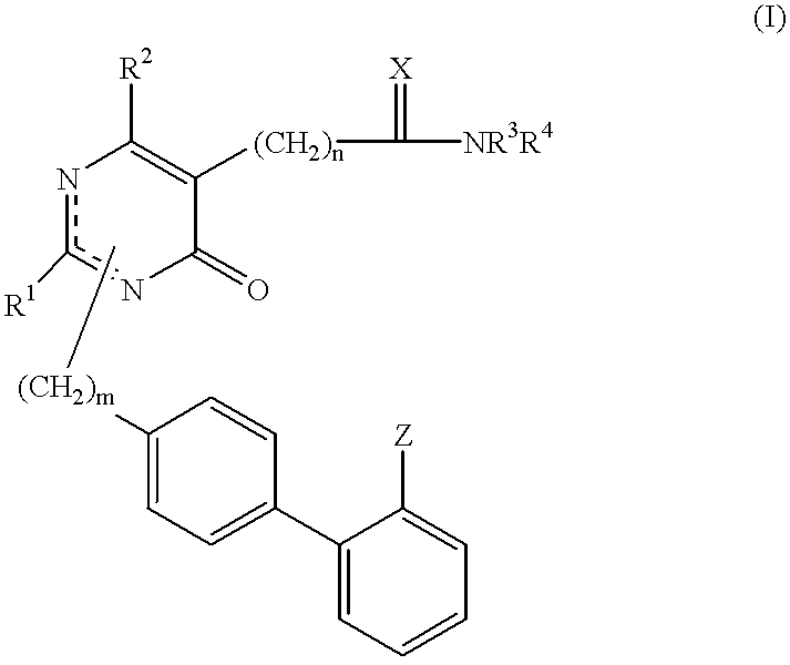 Pyrimidinone compounds, pharmaceutical compositions containing the compounds and the process for preparing the same