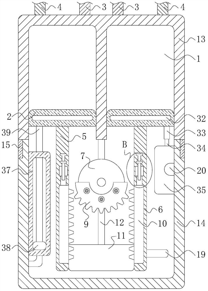 Double-cylinder type vacuum pump