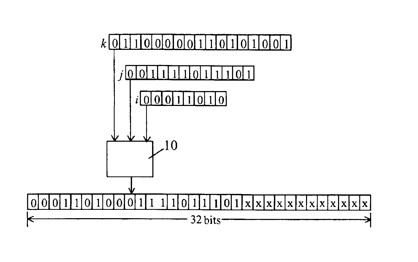 Asynchronous, data-activated concatenator for variable length datum segments