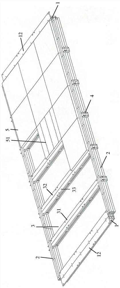 Thin-wall section steel floor slab layer