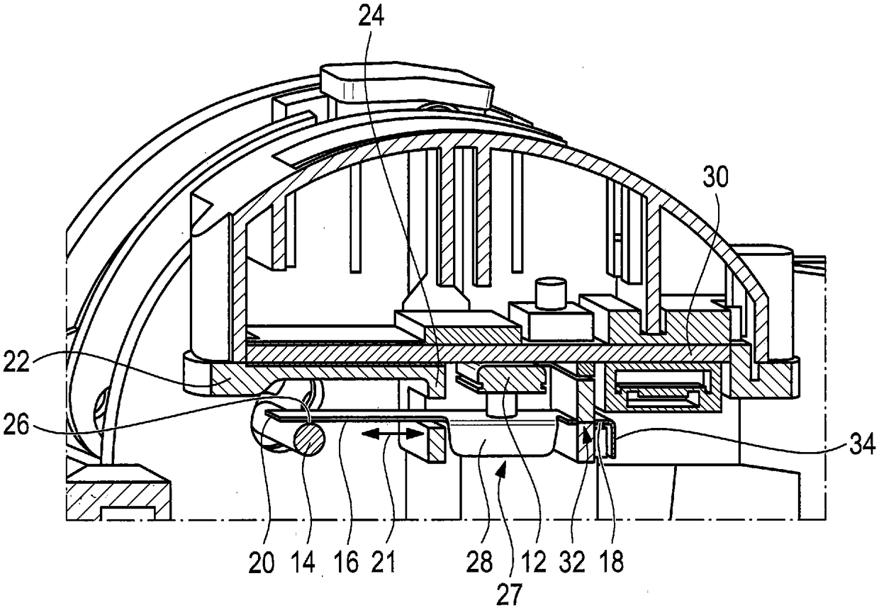 Operating module for motor vehicle