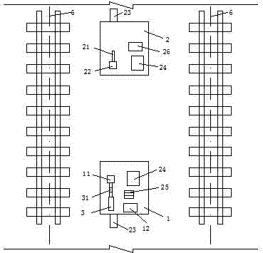 Railway yard electrified section pipe paving construction method