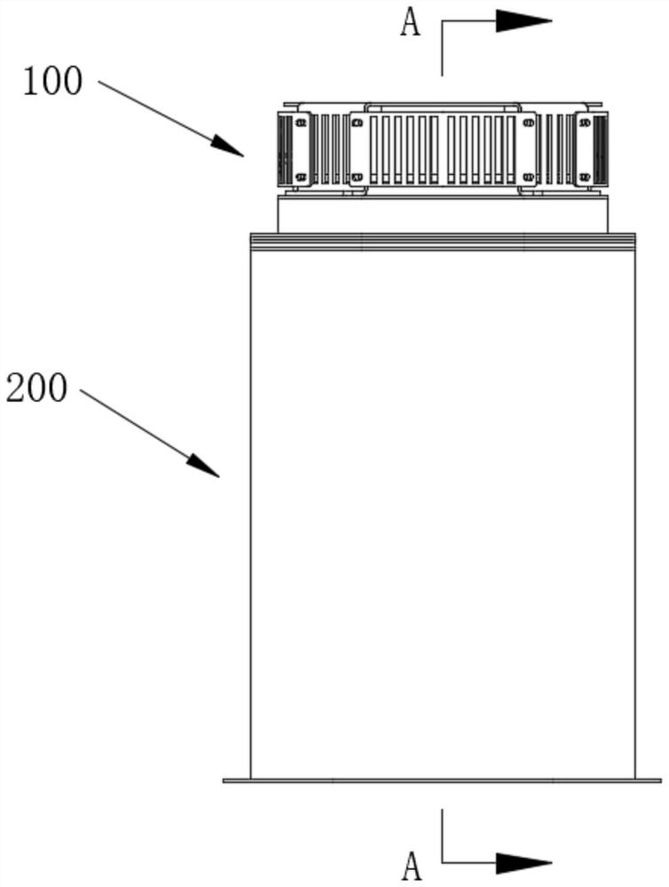 Fan mechanism, filter element device and cleaning equipment