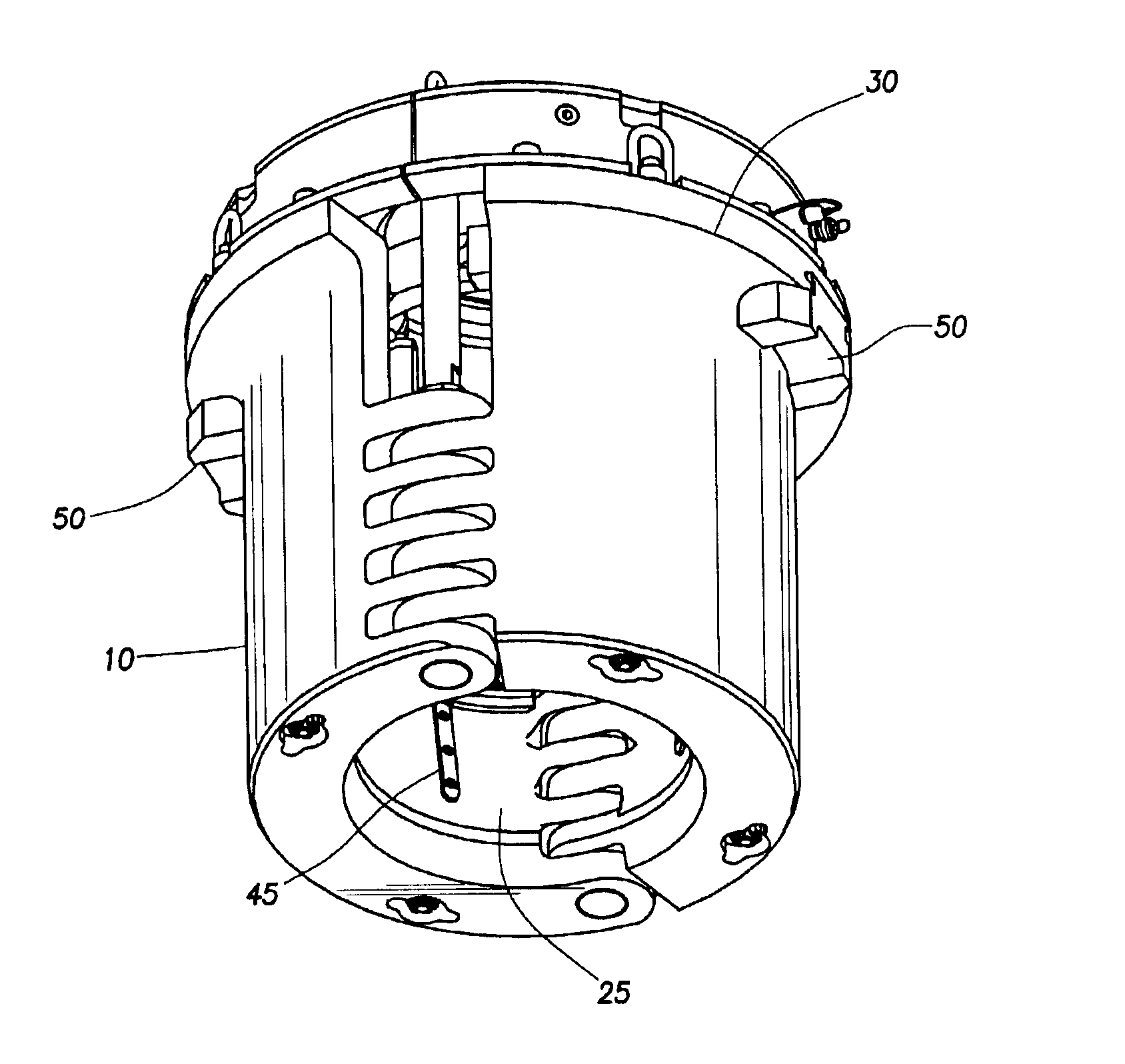 Flush mounted spider