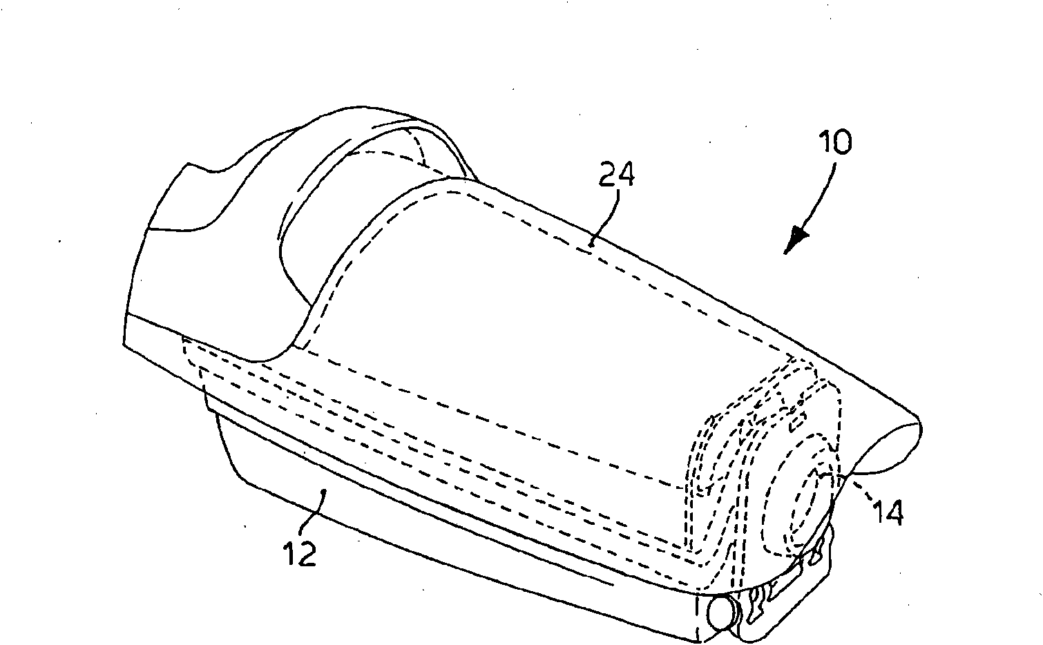 Device for the collection of dirt in a suction apparatus