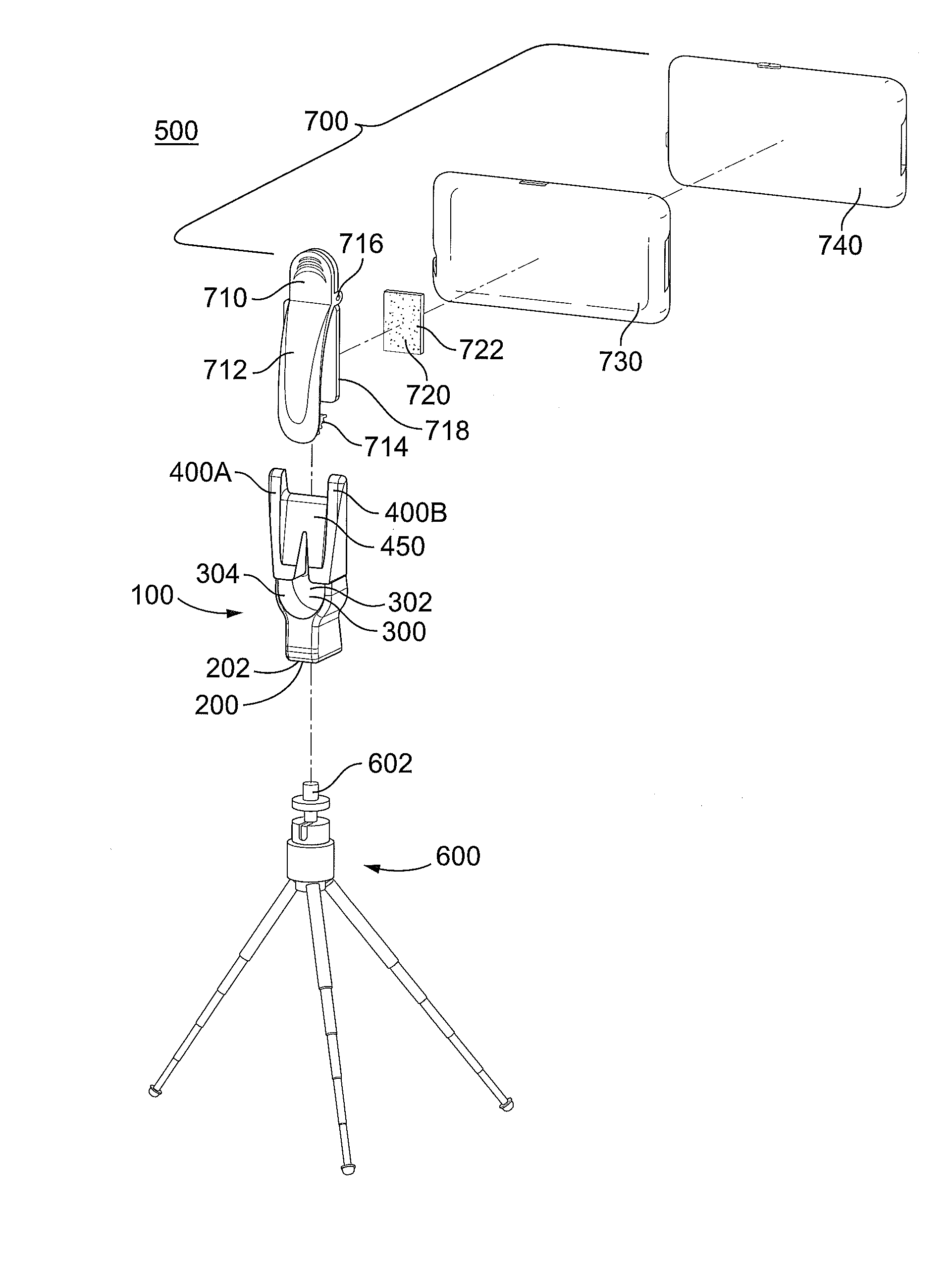 Adapter apparatus for portable handheld device