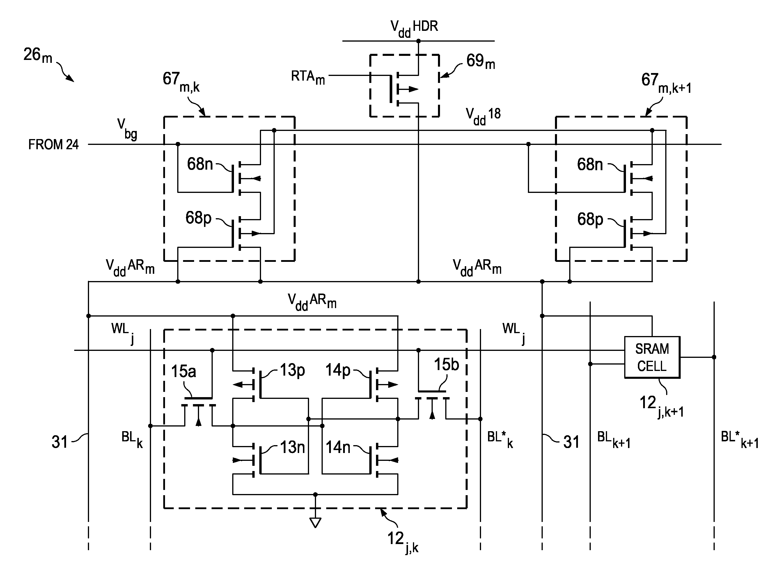 Reduced Power Consumption in Retain-Till-Accessed Static Memories