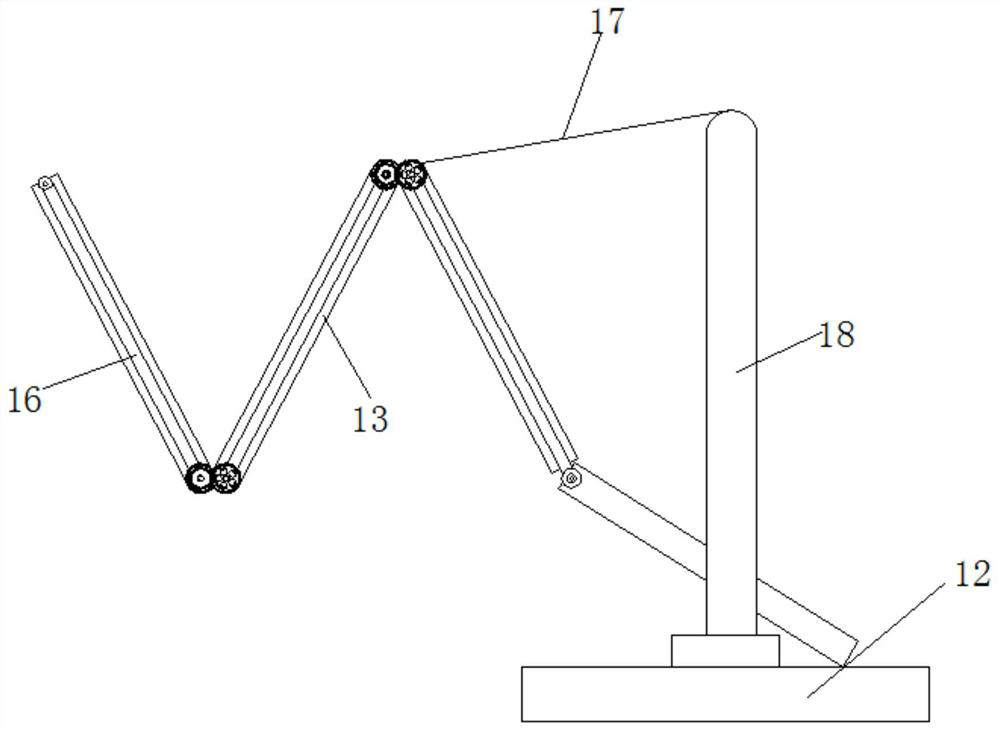 Scaffold auxiliary device based on gear transmission