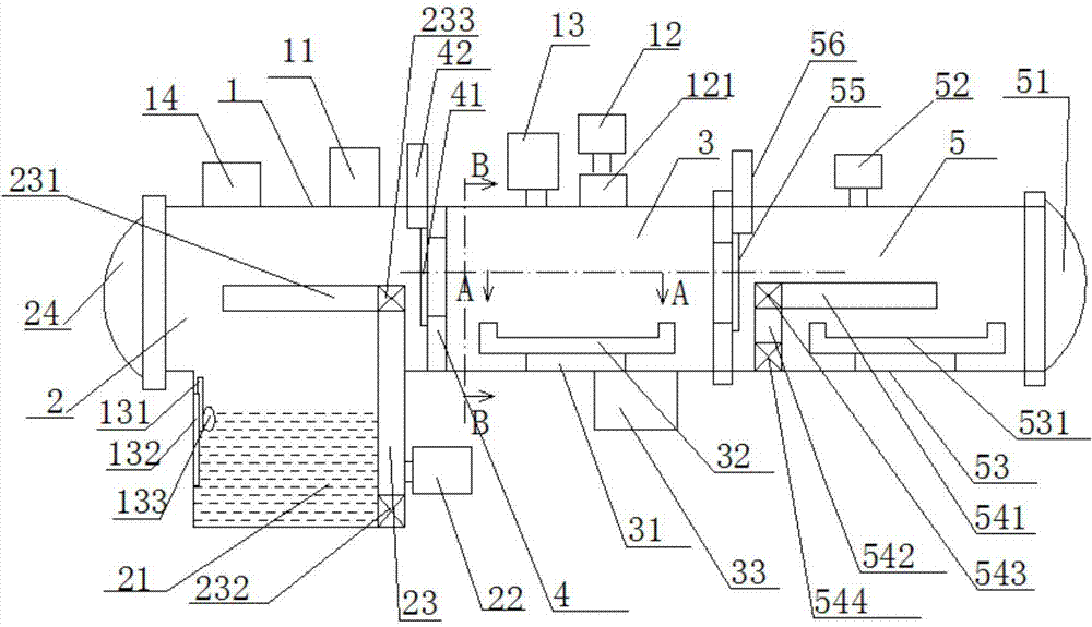 A three-chamber vacuum furnace for anti-corrosion and sewage discharge dry purification monitoring operation