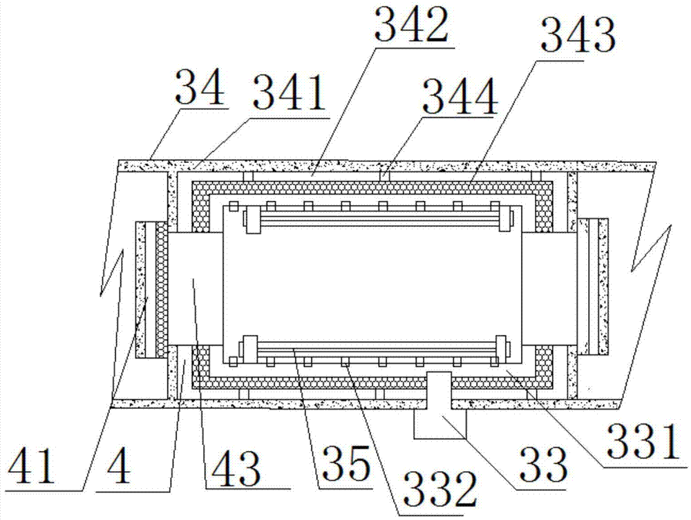 A three-chamber vacuum furnace for anti-corrosion and sewage discharge dry purification monitoring operation