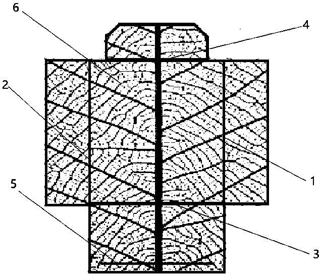 Method for processing linden leaf vein tea bag