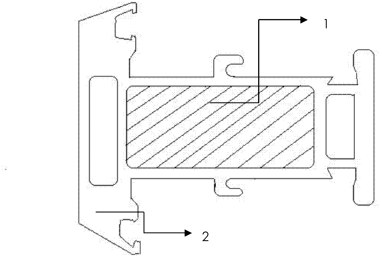 Method for manufacturing bamboo/wood-based lining plastic doors and windows