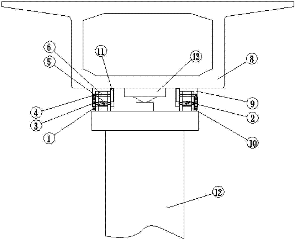 Inertia-activated wound cable damping device for continuous girder bridge