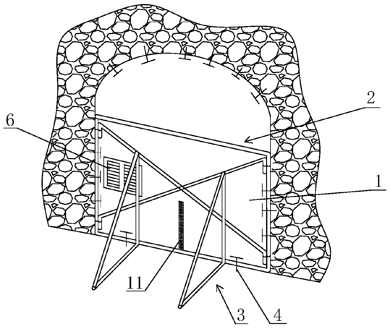 Metal ore rapid sealing wind blocking device