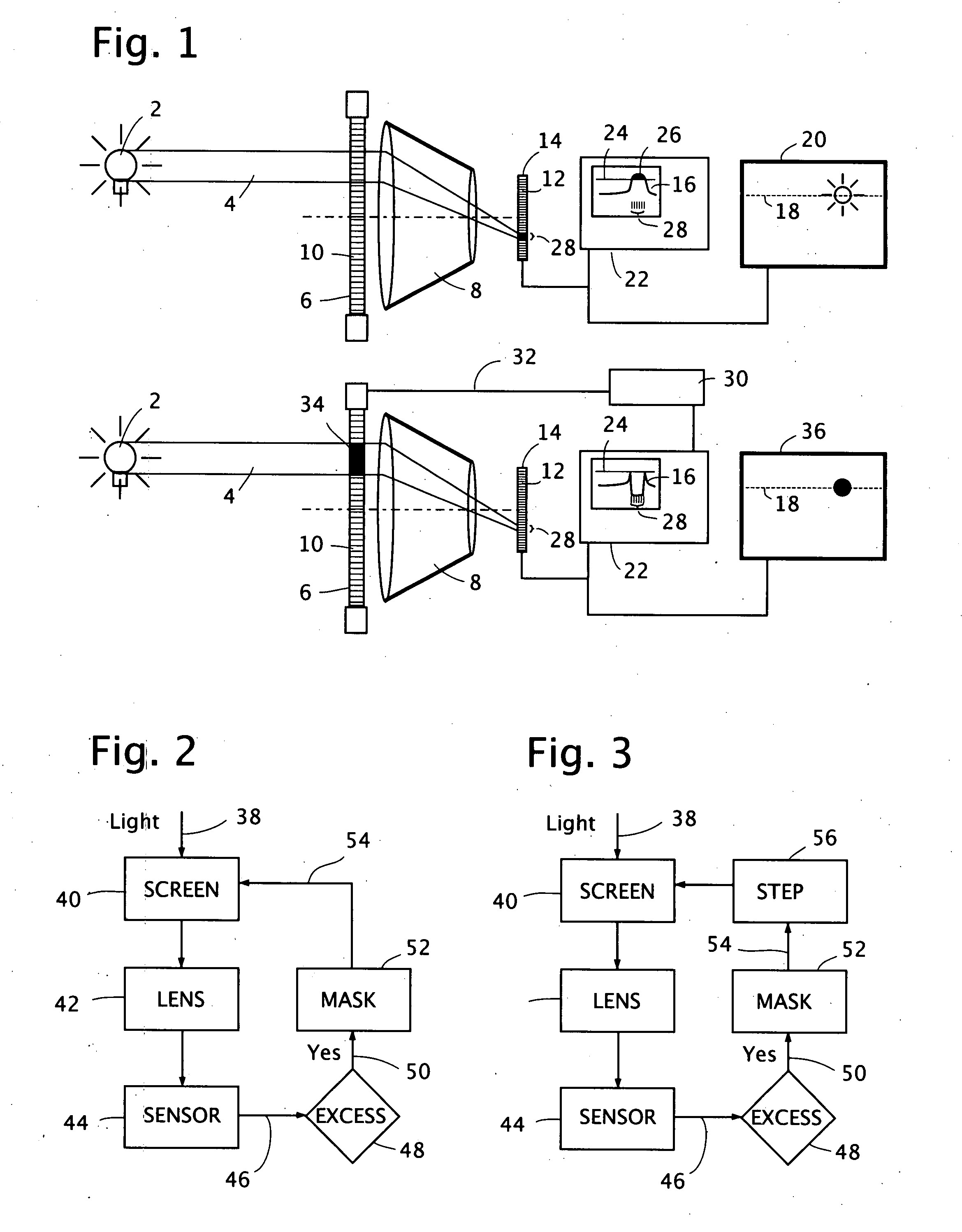 Active mask for electronic imaging system