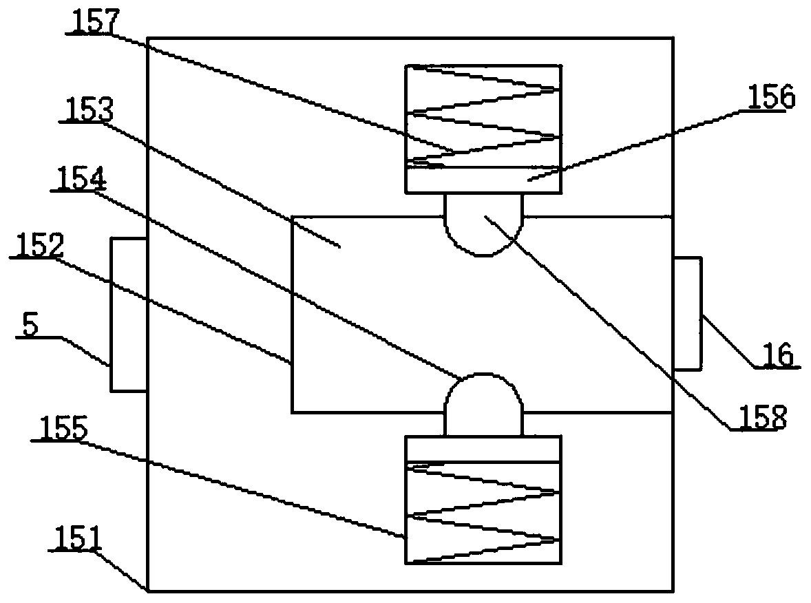 Thread-structure efficient type blocky object grinding device