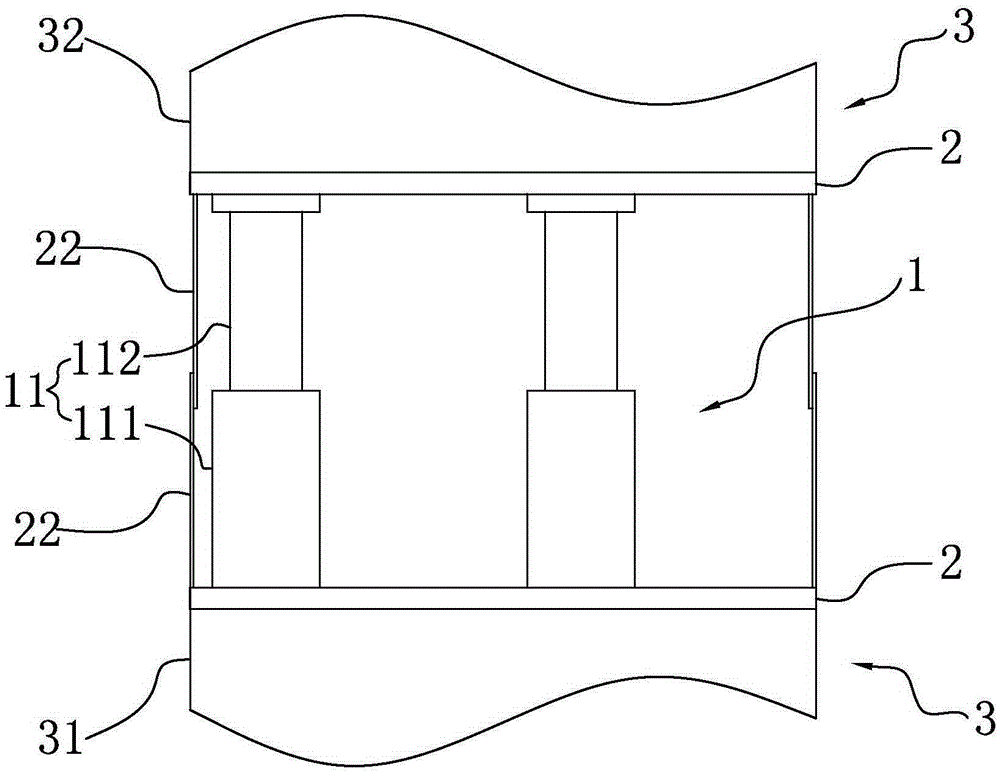 Connecting device for segmental blades, wind generating set blade and control method of wind generating set blade