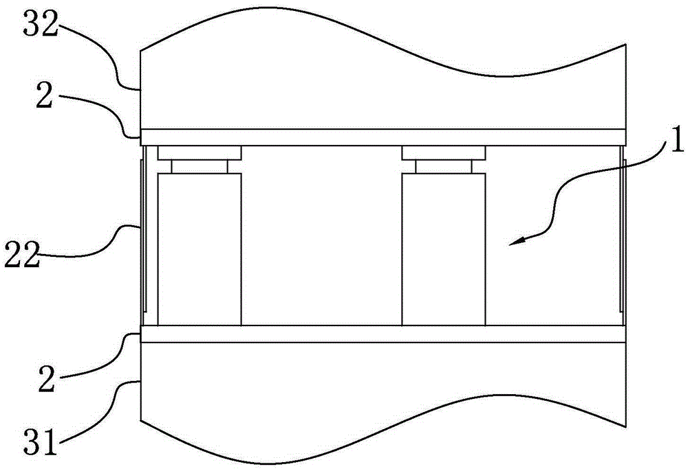 Connecting device for segmental blades, wind generating set blade and control method of wind generating set blade