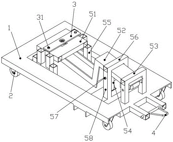 Towing devices for unpowered vehicles in the production process