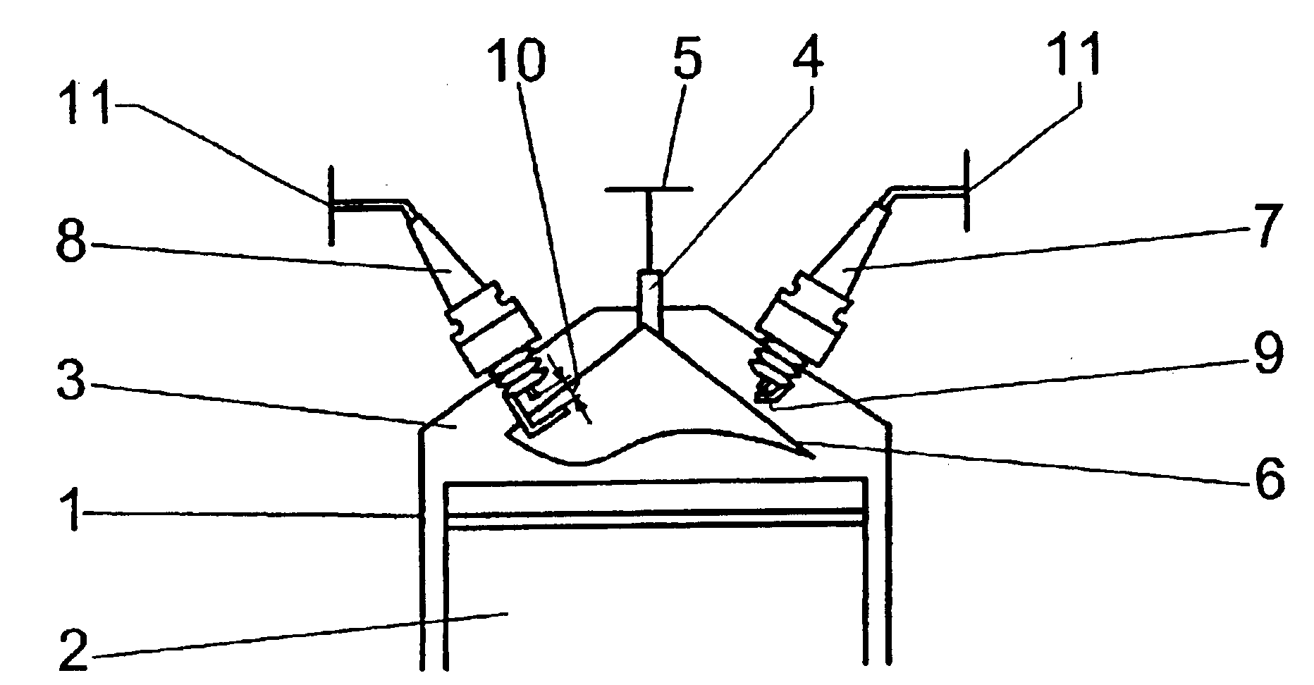 Internal combustion engine with direct injection