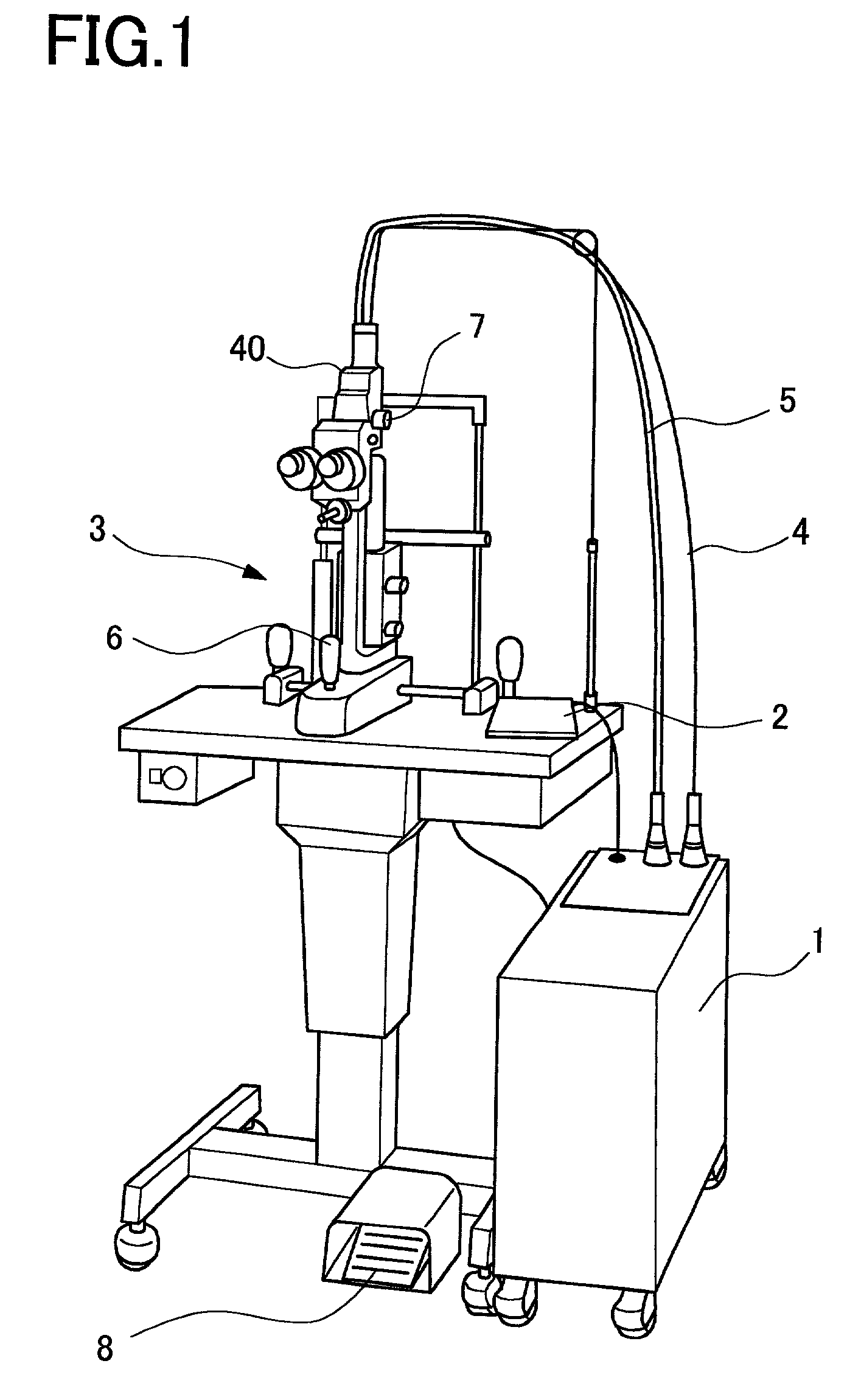 Ophthalmic laser treatment apparatus