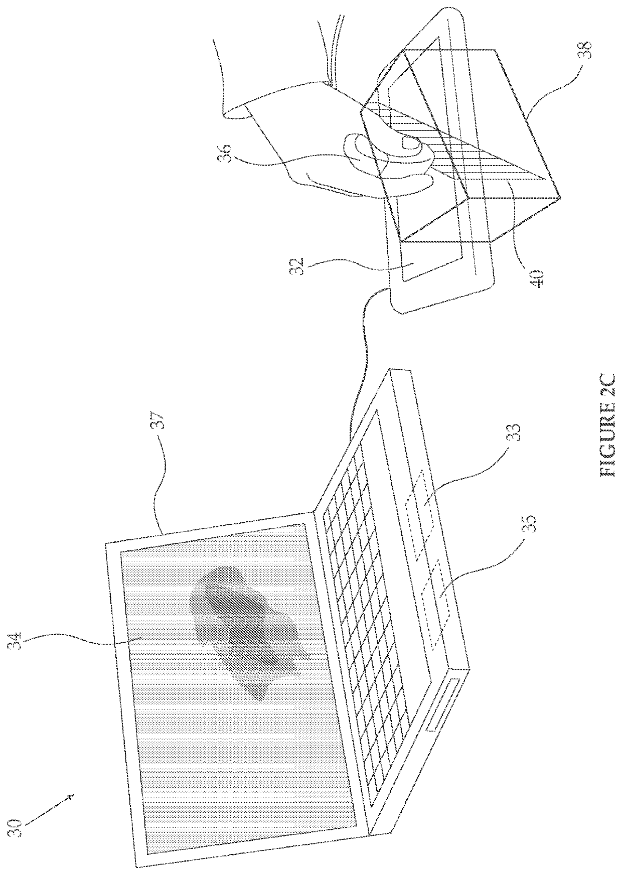 Device for training users of an ultrasound imaging device