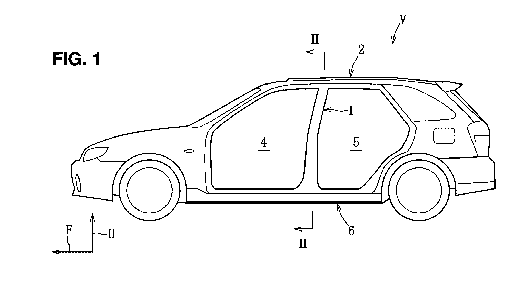 Upper vehicle-body structure of vehicle