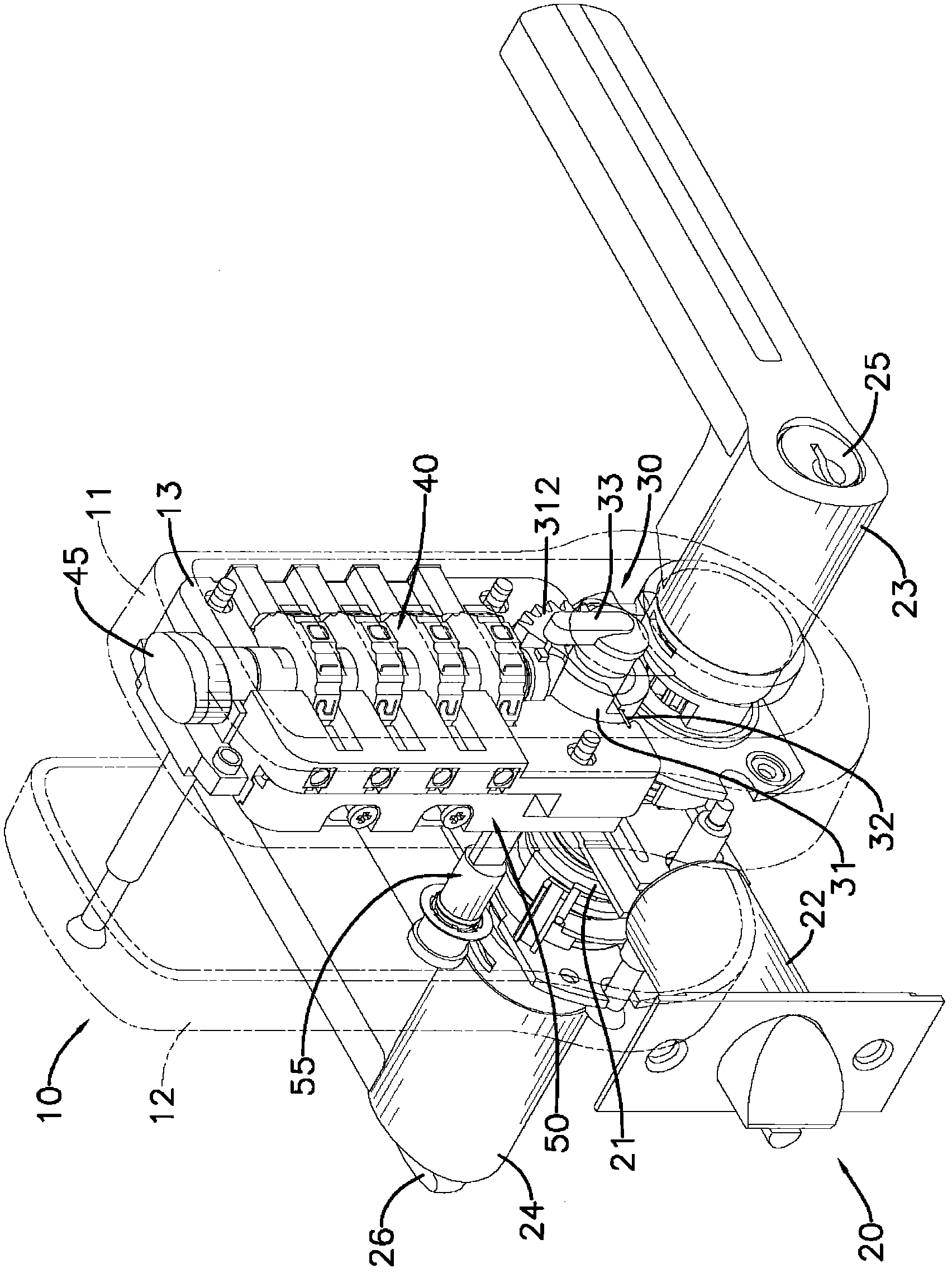 Mechanical coded door lock