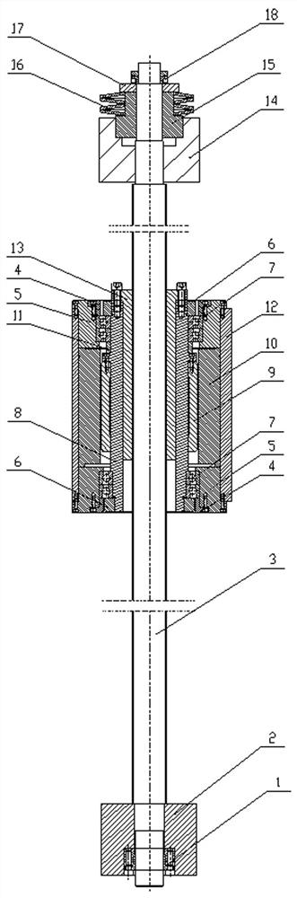 High-precision rapid driving mechanism for vertical shaft of numerical control machine tool