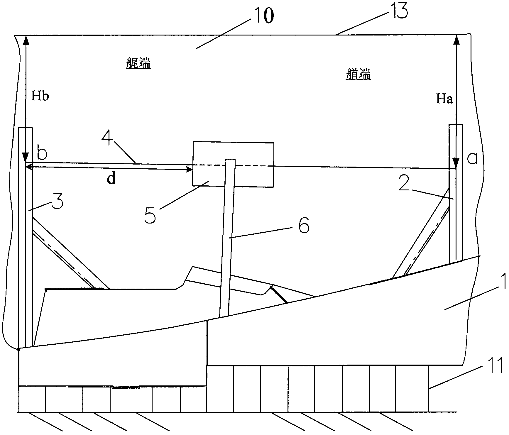 Method for locating tail pipe supporting seat in subsection