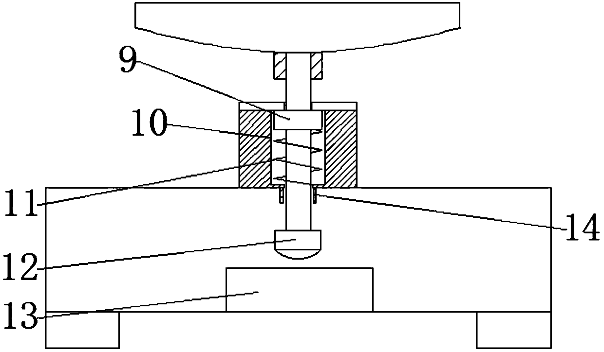 Weighing device for packaging in production process of sodium bicarbonate tablets