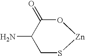 Zinc-monocysteine complex and method of using zinc-cysteine complexes