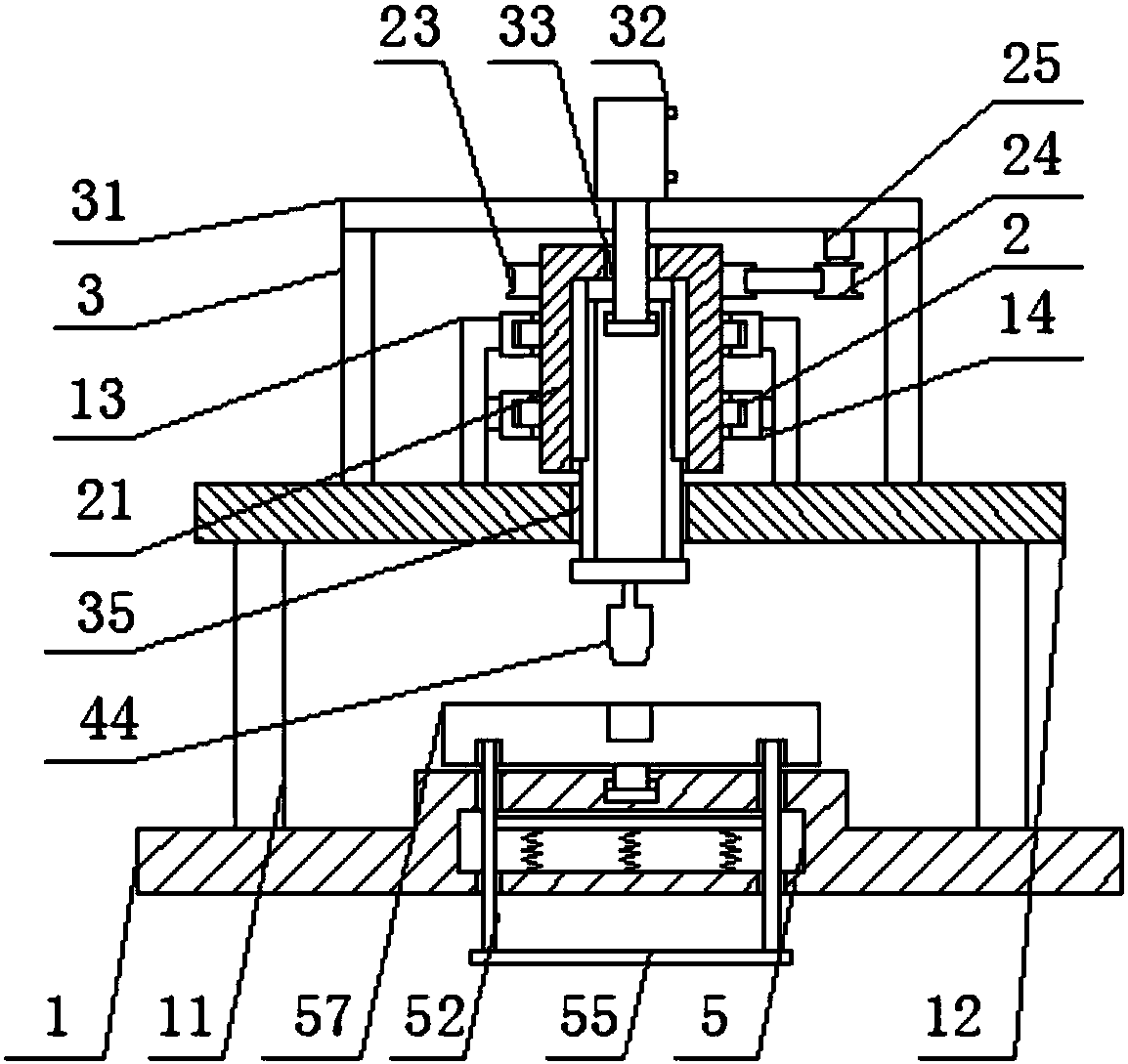 Sewing machine punching device for producing shoes