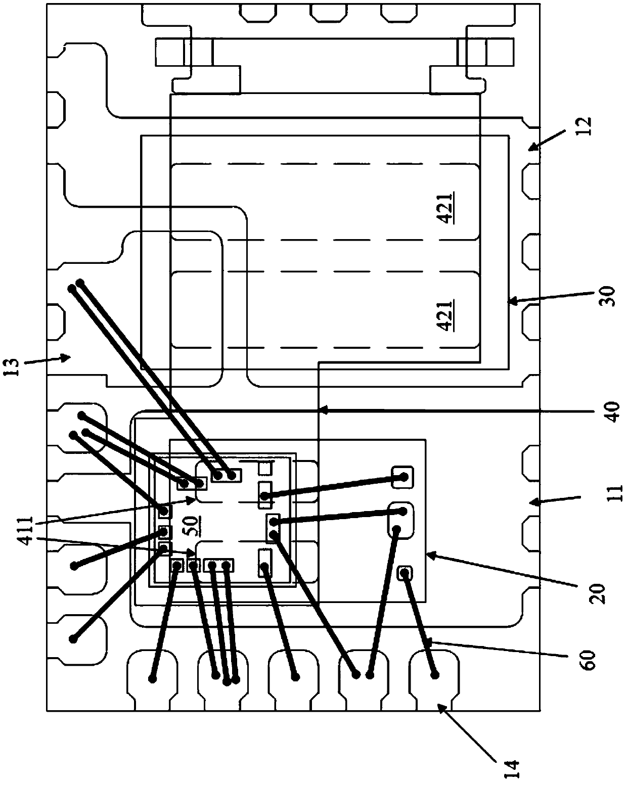 Multi-chip stacked package structure and packaging method thereof