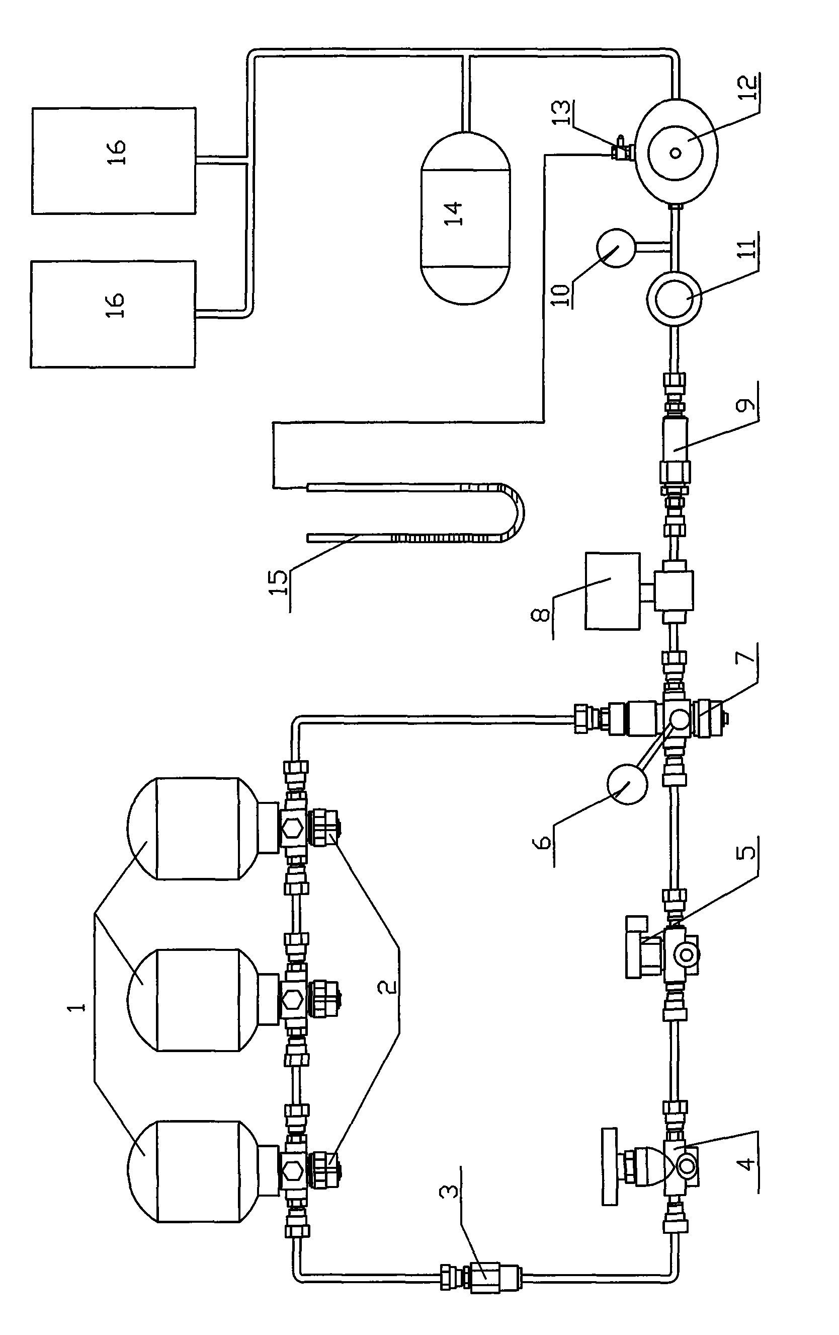 Natural gas bath apparatus