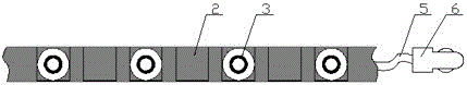 Vehicle-mounted chain with multiple functions of traction and alarming